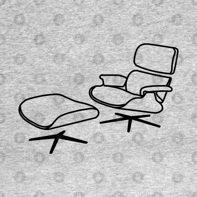 Eames Chair and Ottoman by Really Big Kid